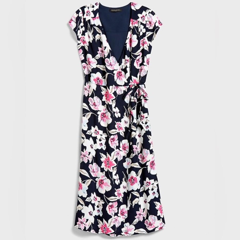 Floral wrap dress